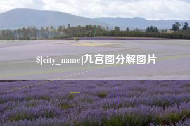 金湖九宫图分解图片
