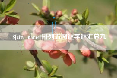 金湖排列五图谜字谜汇总九
