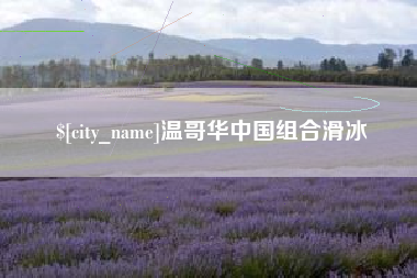 金湖温哥华中国组合滑冰