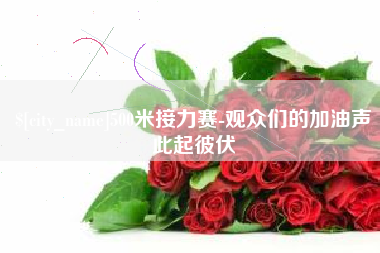 金湖500米接力赛-观众们的加油声此起彼伏