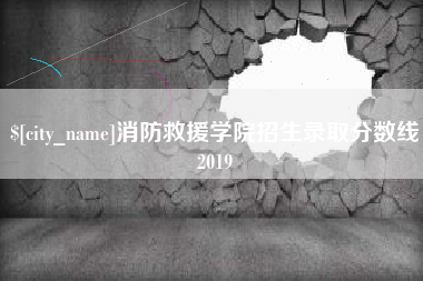 金湖消防救援学院招生录取分数线2019