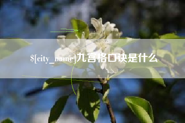 金湖九宫格口诀是什么