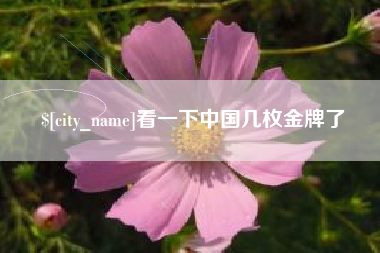 金湖看一下中国几枚金牌了