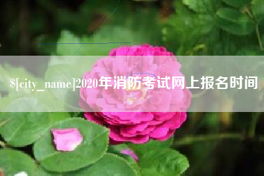 金湖2020年消防考试网上报名时间