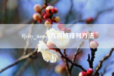 金湖九宫格排列方法