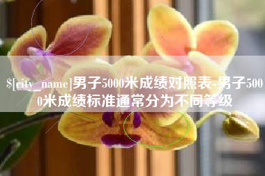 金湖男子5000米成绩对照表-男子5000米成绩标准通常分为不同等级