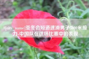金湖亚冬会短道速滑男子5000米接力-中国队在这场比赛中的表现