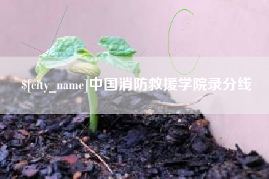 金湖中国消防救援学院录分线