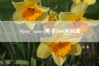 金湖男子5000米标准