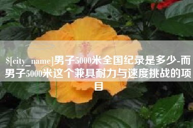 金湖男子5000米全国纪录是多少-而男子5000米这个兼具耐力与速度挑战的项目
