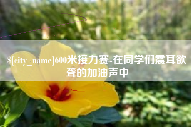 金湖600米接力赛-在同学们震耳欲聋的加油声中