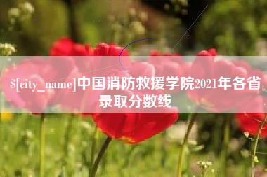 金湖中国消防救援学院2021年各省录取分数线