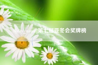 金湖第七届亚冬会奖牌榜