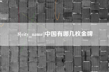 金湖中国有哪几枚金牌