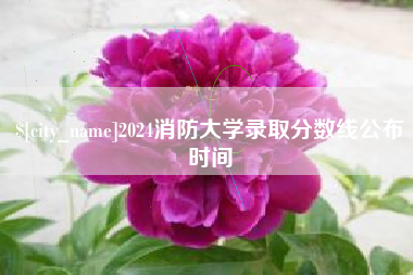 金湖2024消防大学录取分数线公布时间
