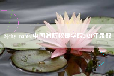 金湖中国消防救援学院2021年录取