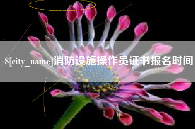 金湖消防设施操作员证书报名时间