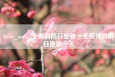 金湖全国消防日是哪一天宣传消防日是哪一天