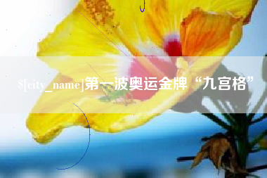 金湖第一波奥运金牌“九宫格”