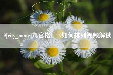 金湖九宫格1一9如何排列视频解读