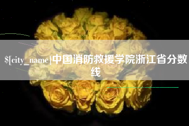 金湖中国消防救援学院浙江省分数线