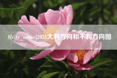 金湖2025大利方向和不利方向图