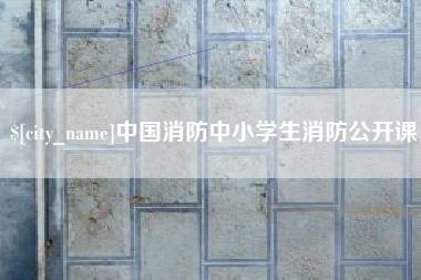 金湖中国消防中小学生消防公开课