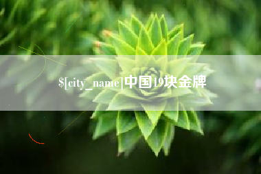 金湖中国19块金牌