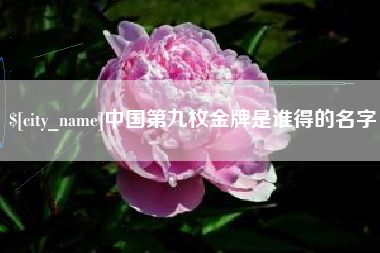 金湖中国第九枚金牌是谁得的名字