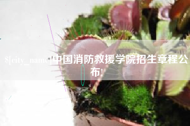 金湖中国消防救援学院招生章程公布!